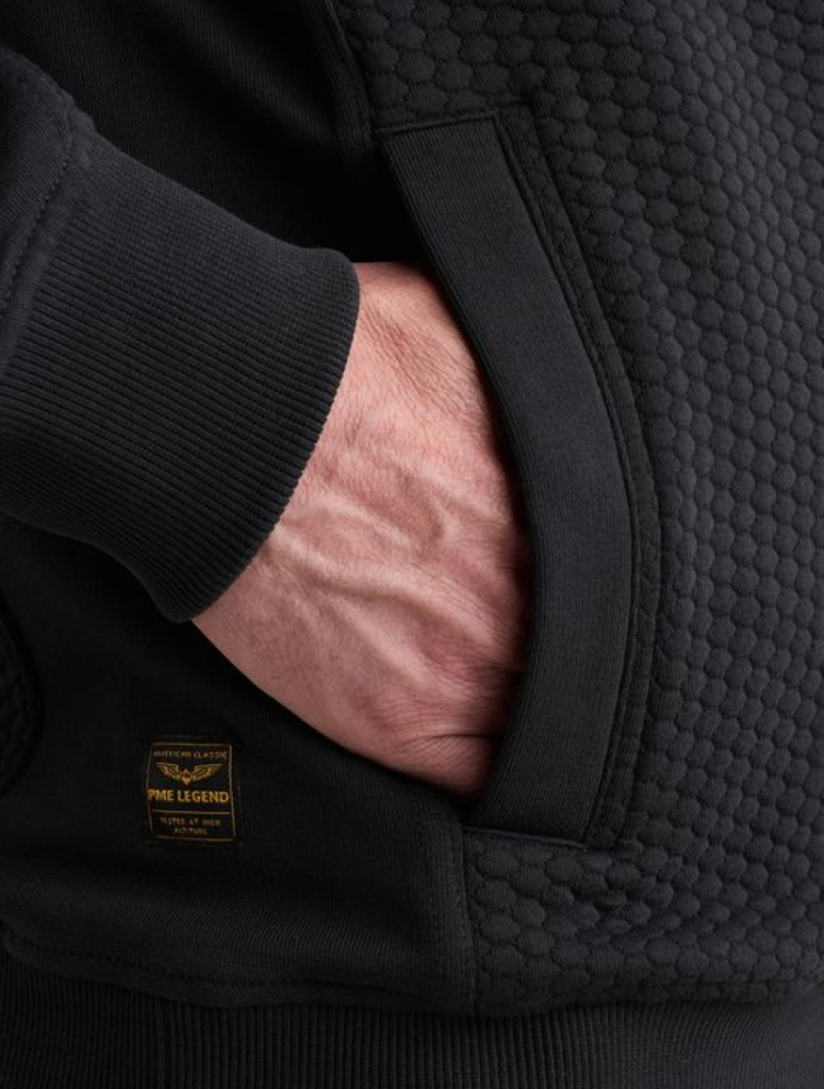 Sweatcardigan met structuur effen 5281 Salute