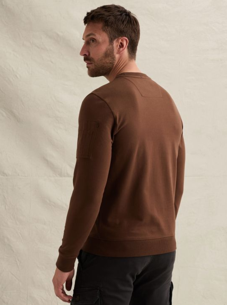 American Classic pull met ronde hals 8168 Cappuccino