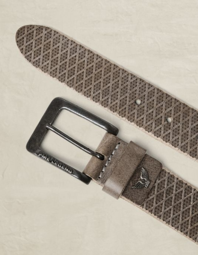Riem ruitenprint met gaatjes 7697 Light Brow
