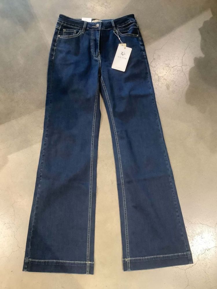 Jeansbroek rechte pijpen  Dark Denim