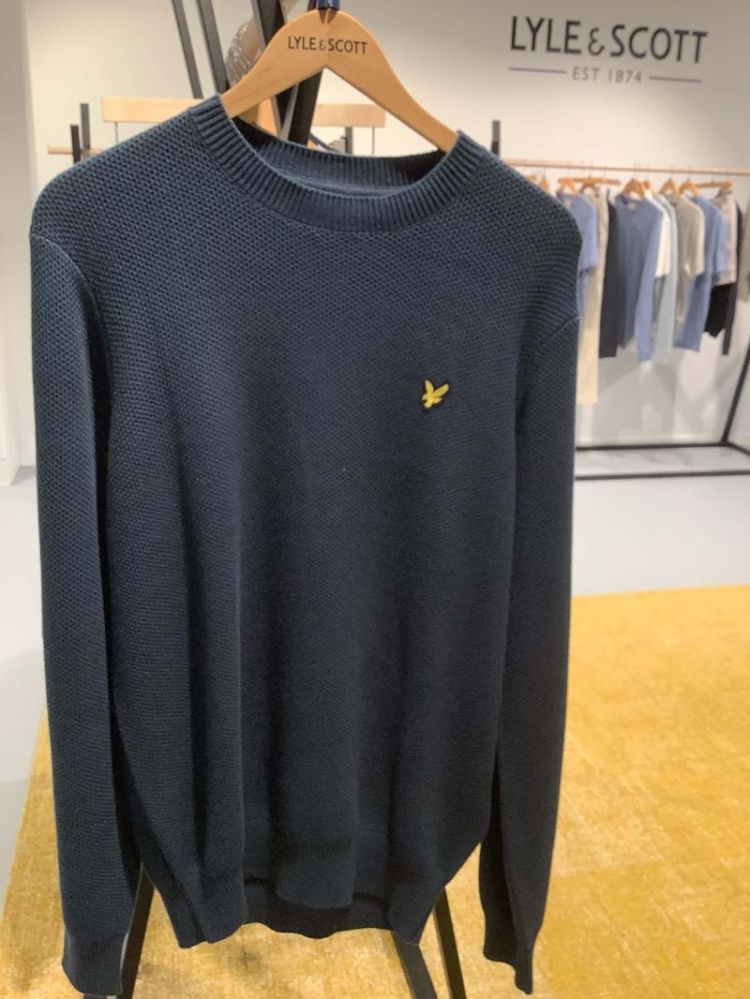Pull structuur ronde hals Z118 Light Navy 
