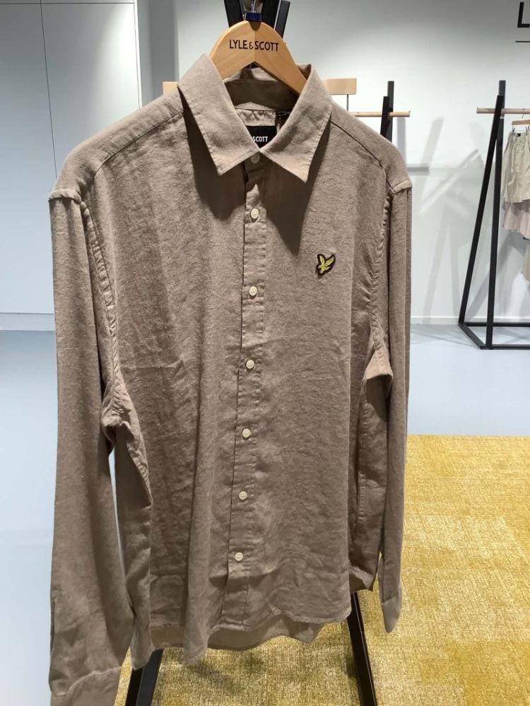 Hemd lm linnenmix relaxed fit effen Y129 Lint
