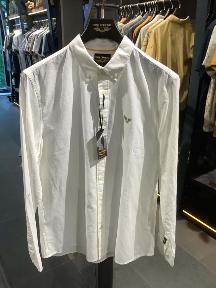 Hemd lm linnenmix effen 7003 Bright Whi
