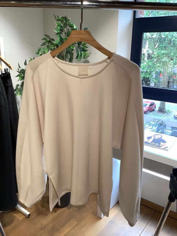 Abbey GRS Sweat Blouse scuba 0265 sandshell
